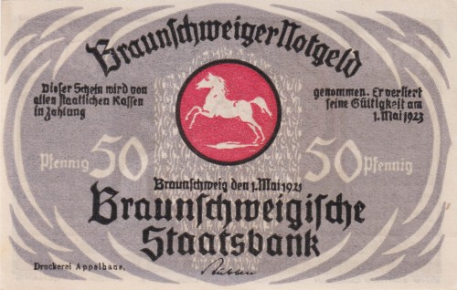 Braunschweig 50 Pf G-155.3g Druckerei Appelhans A.jpg