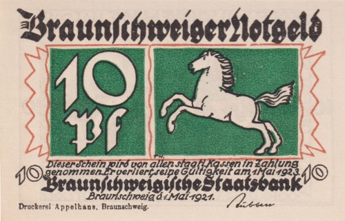 Braunschweig 10 Pf G-155.1a Druckerei Appelhans, Braunschweig 3A.jpg