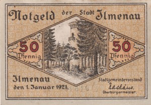 Ilmenau 50 Pf G-643.1a 1.01.1921 XF
