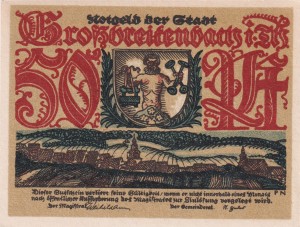 Grossbreitenbach 50 Pf G-478.2.5 aUNC Glasindustrie(WZ rot)