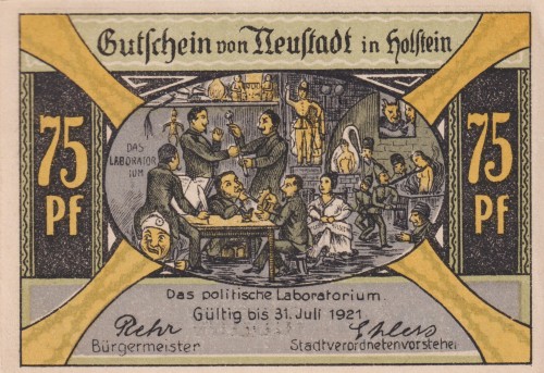Neustadt i. Holstein 75 Pf G-963.1b Das politische Laboratorium R.jpg