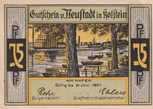 Neustadt i. Holstein 75 Pf G-963.1b Am hafen R.jpg