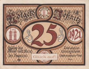 Jessnitz 25 Pf G-659.3 1921 AU/UNC 