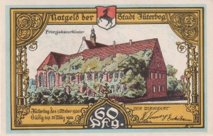 Juterbog 60 Pf G-663.1 1.10.1920  aUNC