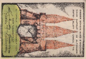 Altona 60 Pf G-30.4 12.12.1921 AU UNC