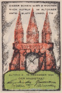 Altona 20 Pf G-30.4a 12.12.1921 aUNC