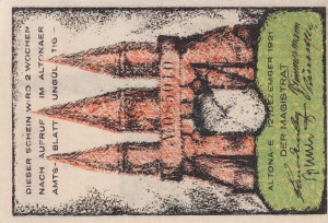 Altona 80 Pf G-30.3 12.12.1921 aUNC