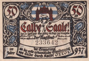 Calbe a.d. Saale 50 Pf G-213.4 23.4.1917 1