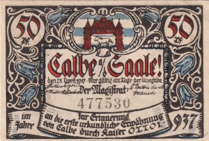 Calbe a.d. Saale 50 Pf G-213.4 23.4.1917 2