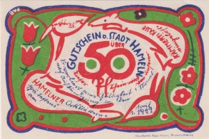 Hameln 50 Pf G-566.4a 1.4.1922 AU/UNC