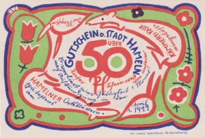 Hameln 50 Pf G-566.4a 1.4.1922 aUNC