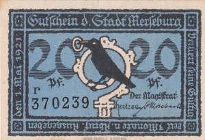 Merseburg 20 Pf G-884.1 1.5.1921 aUNC r