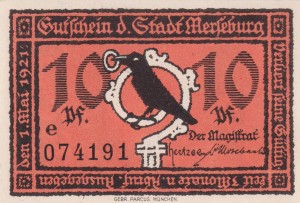 Merseburg 10 Pf G-884.1 1.5.1921 UNC e