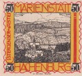 Hachenburg 50 Pf G-498.1 1.6.1921 Marienstatt R.jpg