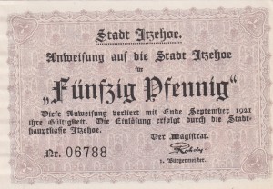 Itzehoe 50 Pf G-649.3 9.1921 