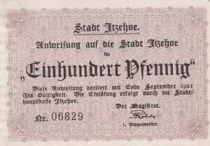 Itzehoe 100 Pf G-649.3 9.1921 