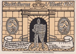 Herne 50 Pf G-602.1 1921 AU/UNC Bild: 2