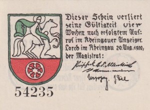 Lorch 25 Pf G-815.1 20.8.1920 aUNC