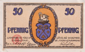 Luckenwalde 50 Pf G-817.1 1.12.1921-31.12.1922 