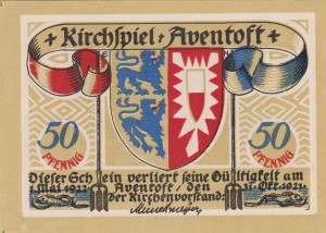 Aventoft 50 Pf G-57 31.10.1921-1.5.1922 aUNC 