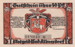 Albersdorf 50 Pf G-9.1 1.1.1922 aUNC 