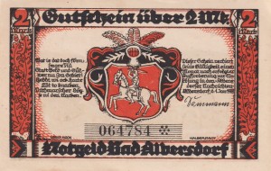 Albersdorf 2 Mk G-9.1 1.1.1922 XF