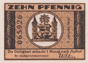 Ilmenau 10 Pf G-643.1 1.1.1921 aUNC 