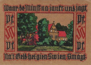 Leer 50 Pf G-782.1 10.1921 AU/UNC 