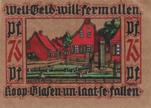 Leer 75 Pf G-782.1 10.1921 XF