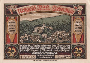 Liebenstein 25 Pf G-799.1a VF