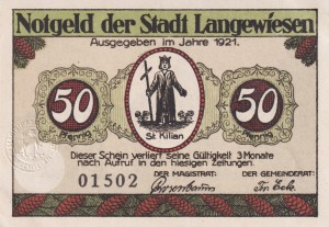 Langewiesen 50 Pf G-772 1921  