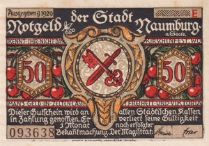 Naumburg 50 Pf G-928.4 1920 Bst: E