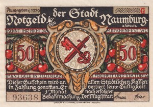 Naumburg 50 Pf G-928.4 1920 Bst: G