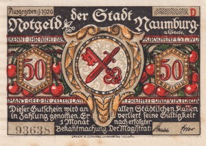 Naumburg 50 Pf G-928.4 1920 Bst: D