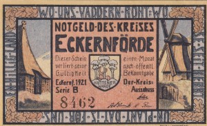 Eckernforde 50 Pf G-306 1921 AU/UNC