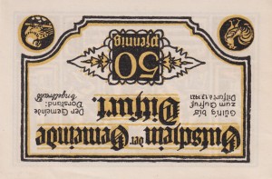 Ditfurt 50 Pf G-275.2 1.7.1921 AU/UNC