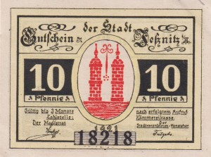 Jessnitz 10 Pf G-659.1a 1921 