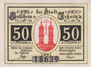 Jessnitz 50 Pf G-659.1a 1921 