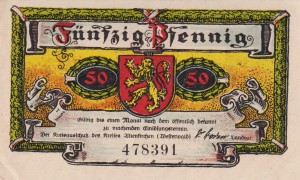 Altenkirchen 50 Pf G-24.1a 1921 XF