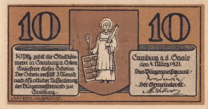 Camburg 10 Pf G-217.1 4.3.1921 aUNC