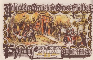 Gross-Flottbek 75 Pf G-482.1 1.8.1921 AU/UNC