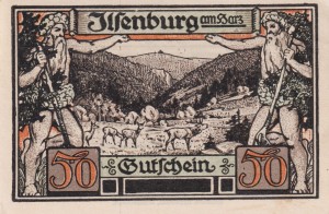 Ilsenburg 50 Pf G-644.2 1.6.1921 -1.1.1923 AU/UNC
