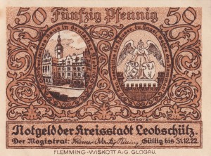 Leobschutz 50 Pf G-793.1 -31.12.1922 