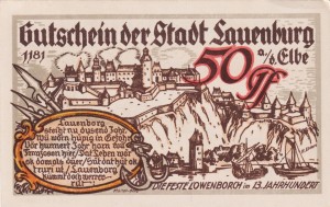 Lauenburg a.d. Elbe 50 Pf G-774  XF