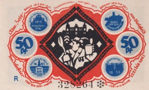 Bielefeld 50 Pf  G-103.5 15.5.1921 aUNC Bst. R