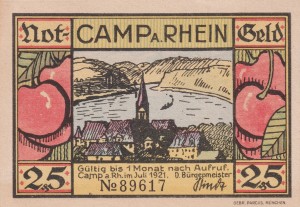 Camp Bornhofen 25 Pf  G-219.1 7.1921 aUNC