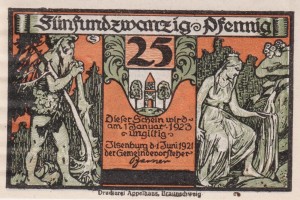 Ilsenburg 25 Pf  G-644.2 1.6.1921-1.1.1923 XF