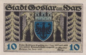 Goslar 10 Pf  G-455.1 6.1920-1.6.1923 UNC