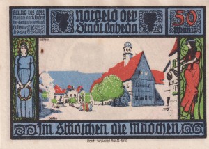 Lobeda 50 Pf G-808.3 1921 XF 