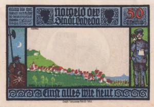 Lobeda 50 Pf G-808.3 1921 AU/UNC